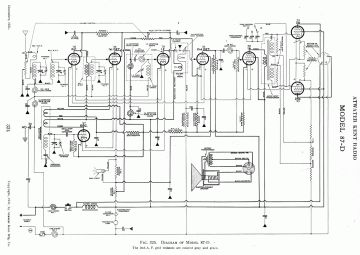 Atwater Kent 87D schematic circuit diagram